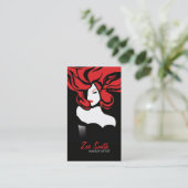 RED ELEGANCE > Glamour Visitekaartje (Staand voorkant)