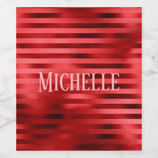 Red Elegance Wijn Etiket (Enkel label)