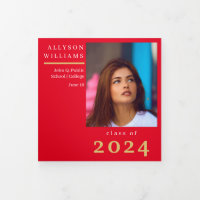 Drieluik briefvouw aankondiging