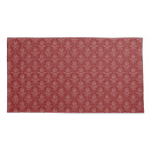 Red Elegant Damask Pillow Hoesje Kussensloop (Achterkant-Links)