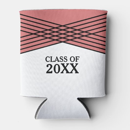 Red Elegant Deco Afstuderen Koelbox Blikjeskoeler (Voorkant)