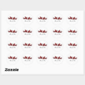 Red Elegant Dragons Dank u Stickers (Vel)