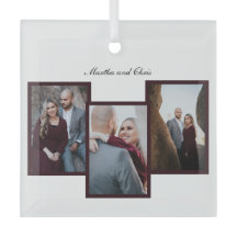 Red Elegant Gehuwd Manuscript 3 Foto Collage