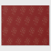 Red Elegant Gold Star Holiday New year Gifts  Cadeaupapier (Vlak)