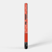 Red Elegant Japans Tatewaku Patroon Samsung Galaxy Hoesje (Rechterkant)