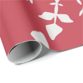 red Elegant Kerstmis Cadeaupapier (Rol Hoek)