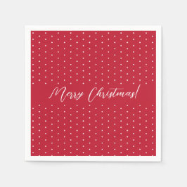 Red Elegant Script Servet