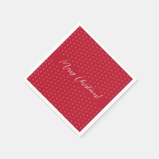 Red Elegant Script Servet (Hoek)