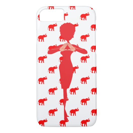 Red Elephant iPhone case (Achterkant)