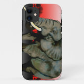 Red Elephant iPhone case (Achterkant)