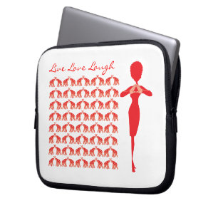 Red Elephant-laptophoes Laptop Sleeve