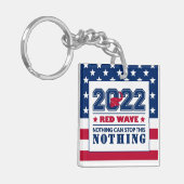 Red Elephant RED WAVE 2022 Midterm Elections US Sleutelhanger (Voorkant Links)