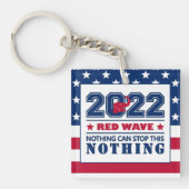 Red Elephant RED WAVE 2022 Midterm Elections US Sleutelhanger (Voorkant)