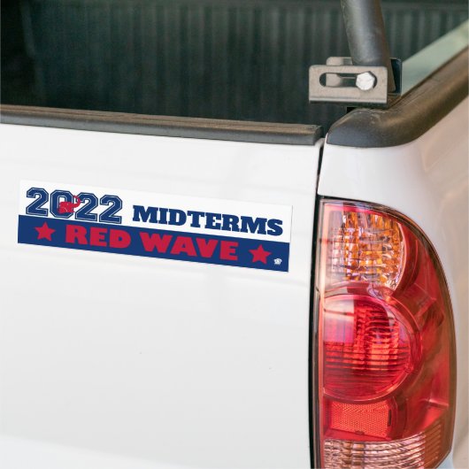 Red Elephant Red Wave 2022 Midterms Bumpersticker (Op Truck)