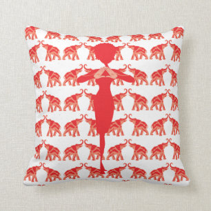 Red Elephant sorority kussen