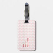 Red Elephant Travel Bag Label Sjabloon Bagagelabel (Achterkant verticaal)