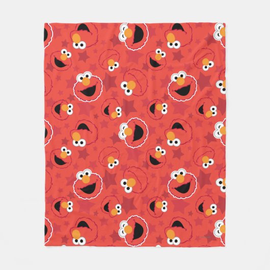 Red Elmo Faces Pattern Fleece Deken (Voorkant)