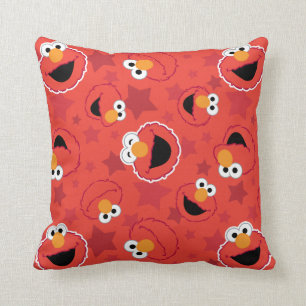 Red Elmo Faces Pattern Kussen
