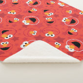 Red Elmo Faces Pattern Sherpa Deken (3/4)