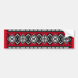 Red Embroidery Bumpersticker