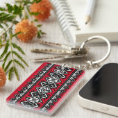 Red Embroidery Sleutelhanger (Voorkant Rechts)