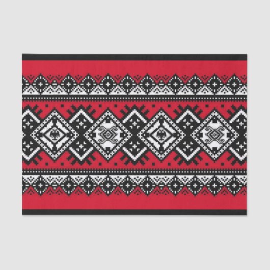 Red Embroidery Tissuepapier (Voorkant)