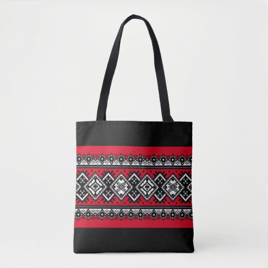 Red Embroidery Tote Bag (Voorkant)