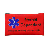 Red Emergency Kit Hoesje: Levensreddende Steroïden Make-up Bag (Achterkant)