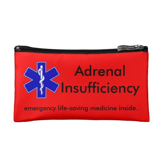 Red Emergency Kit Hoesje: Levensreddende Steroïden Make-up Bag (Voorkant)