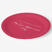 Red Employee Appreciation Event Papieren Bordje (Gekanteld)