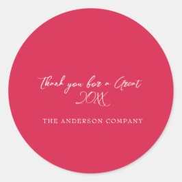 Red Employee Appreciation Event Ronde Sticker