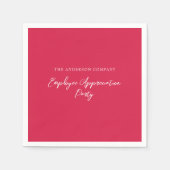 Red Employee Appreciation Event Servet (Voorkant)