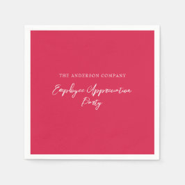 Red Employee Appreciation Event Servet