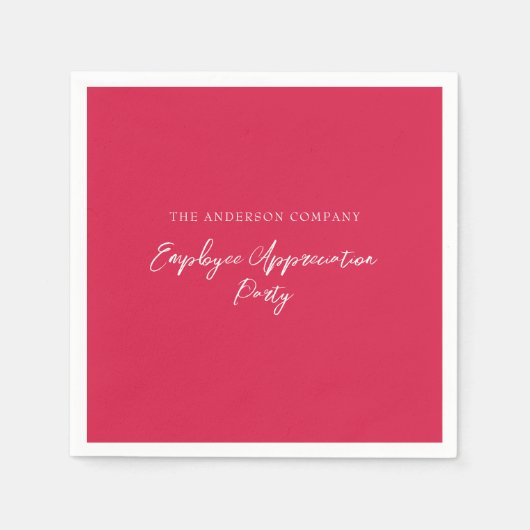 Red Employee Appreciation Event Servet (Voorkant)