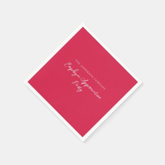 Red Employee Appreciation Event Servet (Hoek)