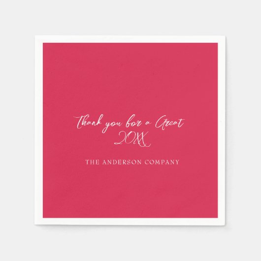 Red Employee Appreciation Event Servet (Voorkant)