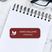 Red Employee Logo Naamplaatje