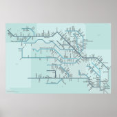 Red en Arkansas Rivers 30 x 20 inch Poster (Voorkant)