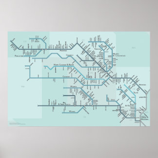 Red en Arkansas Rivers 30 x 20 inch Poster