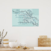 Red en Arkansas Rivers 30 x 20 inch Poster (Keuken)