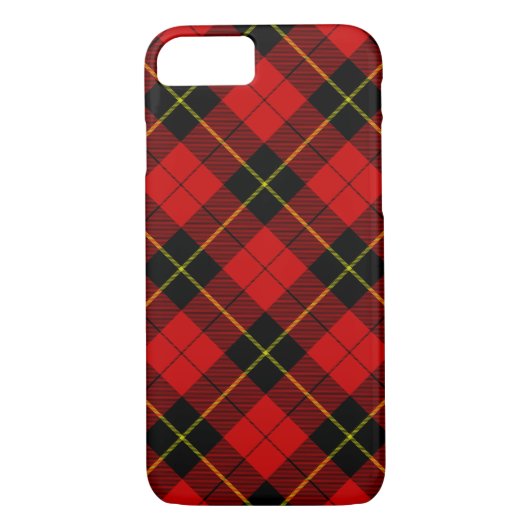 Red en Black Clan Wallace Tartan Case-Mate iPhone Case (Achterkant)