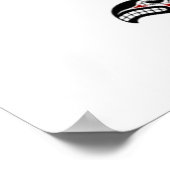 Red en Black Haida Spirit Killer Whale Poster (Hoek)