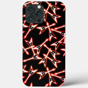 Red en Black Heavy Metal Electric Guitar Pattern Case-Mate iPhone Case