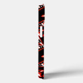 Red en Black Heavy Metal Electric Guitar Pattern Case-Mate iPhone Case (Achterkant / Rechts)