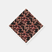 Red en Black Heavy Metal Electric Guitar Pattern Servet (Hoek)