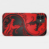 Red en Black Yin Yang Dragons Case-Mate iPhone Case (Achterkant (horizontaal))