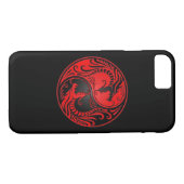 Red en Black Yin Yang Dragons Case-Mate iPhone Case (Achterkant (Horizontaal))