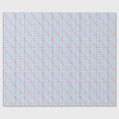 Red en Blue TEXAN Neon Cadeaupapier (Vlak)