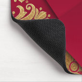 Red en Gold Baroque Mousepad Muismat (Hoek)