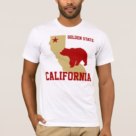 Red en Gold California T-shirt (Voorkant)